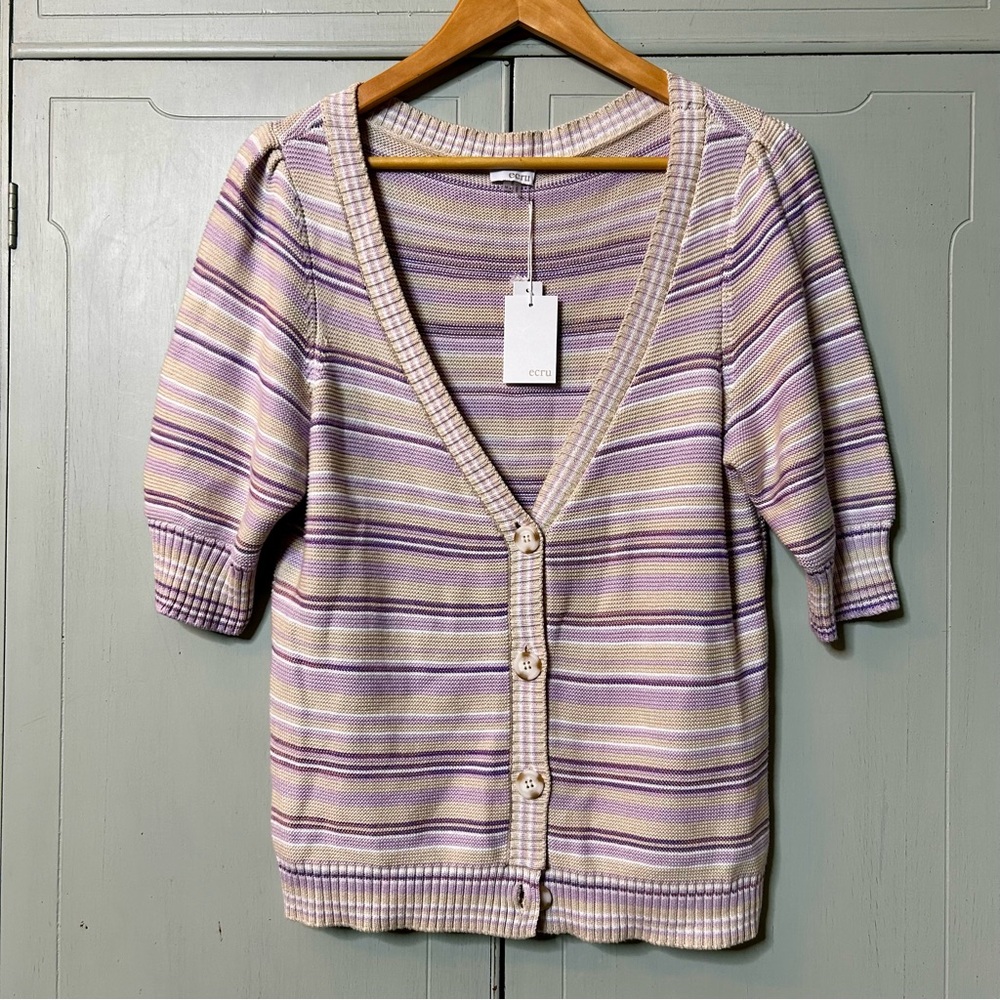 Ecru Space Dye cardigan